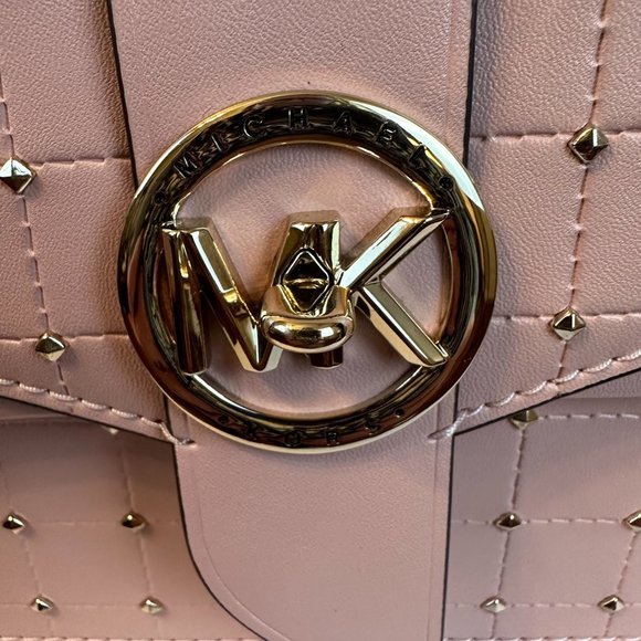 MICHAEL by Michael Kors Greenwich Small Convertible Crossbody in Smokey Rose - Picture 5 of 9